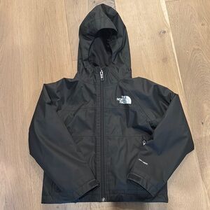 The North Face Black Raincoat Hooded Weather-Resistant